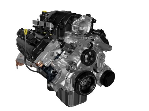 A 5.7-liter HEMI V8 engine