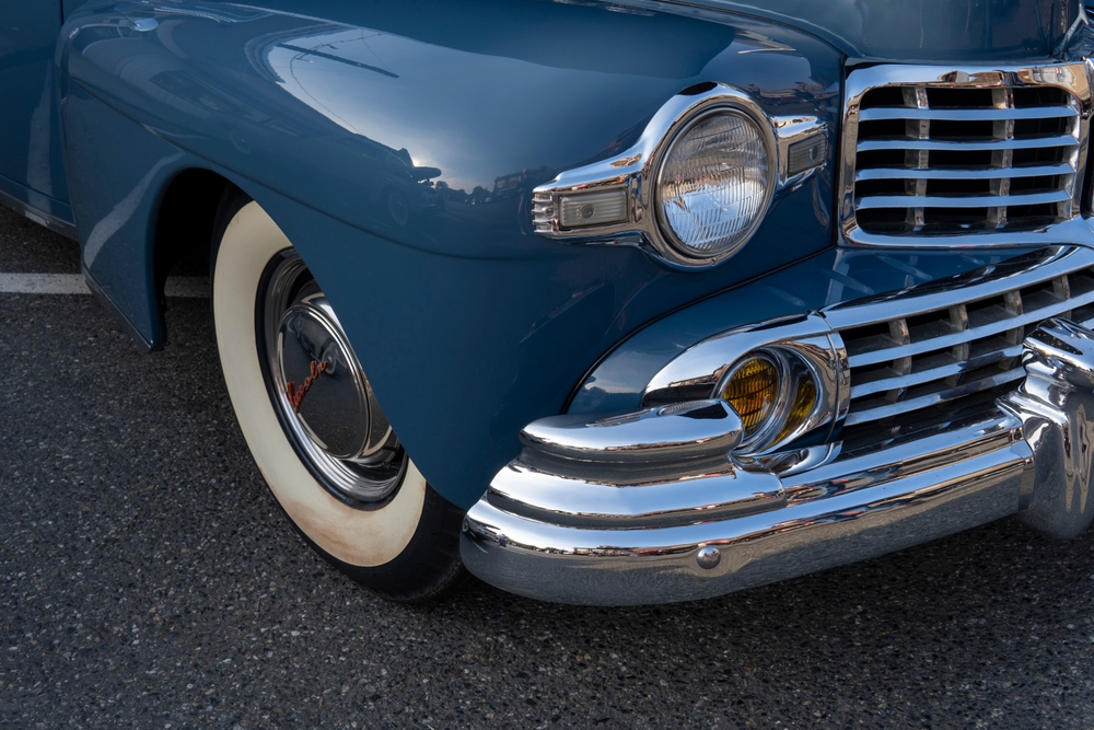 blue Lincoln Continental 1948